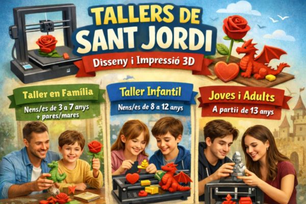 Tallers de Sant Jordi – Disseny i Impressió 3D